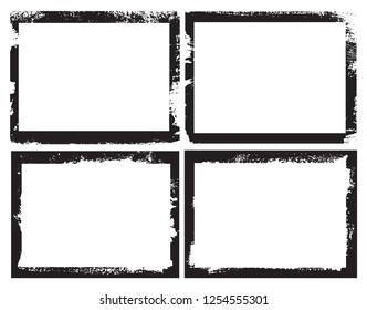 Grunge frame set.Abstract grunge backgrounds.