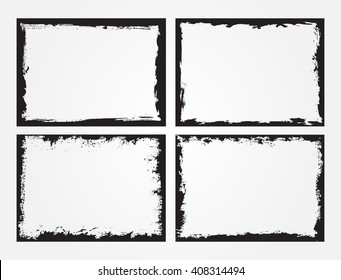 Grunge Frame Set.Grunge Backgrounds.Vector Distress Frames.