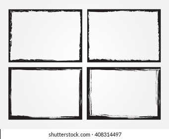 Grunge Frame Set.Grunge Backgrounds.Vector Distress Frames.