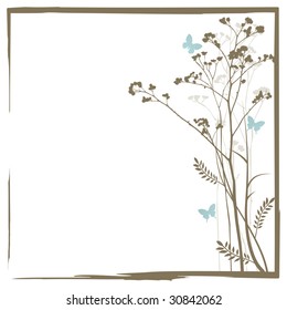 Grunge frame with a space for a text
