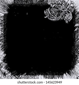 grunge frame with space for your text 