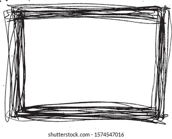 Grunge frame. Template for pictures, posters, icons. 