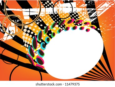 grunge frame for text