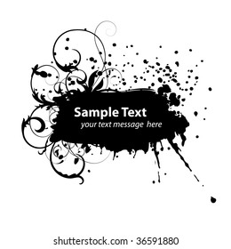 Grunge Frame Text Messages Stock Vector (Royalty Free) 36591880