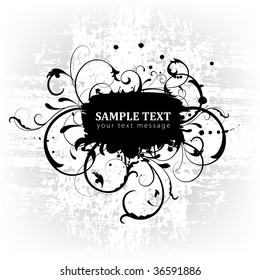grunge frame for text messages