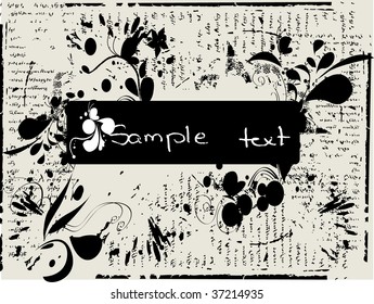grunge frame for text messages