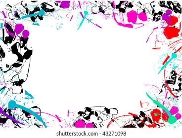grunge frame for text or photo