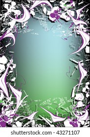 grunge frame for text or photo