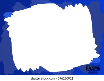 Grunge frame texture - Abstract design template. Isolated stock vector illustration