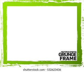 Grunge frame texture - Abstract design template. Isolated stock vector illustration