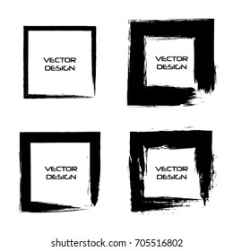 Grunge frame texture set - Abstract design template