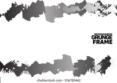 Grunge frame texture. Stock vector design template