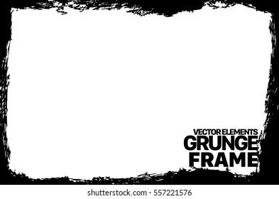 Grunge frame texture. Stock vector design template