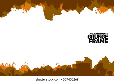 Grunge frame texture. Stock vector design template