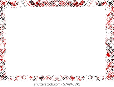 Grunge frame texture. Stock vector design template