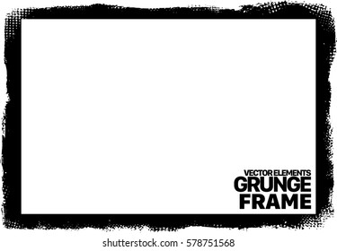 Grunge frame texture. Stock vector design template
