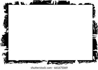 Grunge frame texture. Stock vector design template
