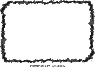 Grunge frame texture. Stock vector design template
