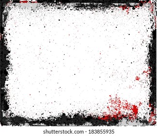 Grunge frame texture. vector template