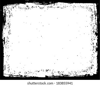 Grunge frame texture. vector template