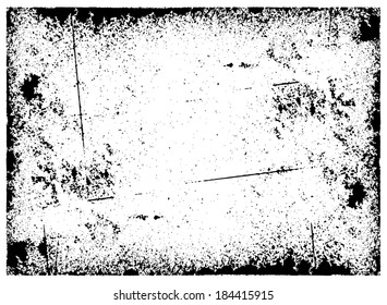 Grunge frame texture. vector template