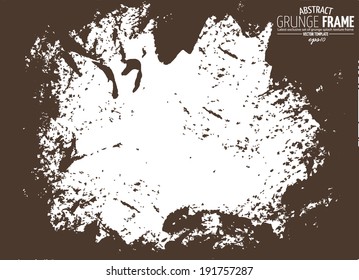 Grunge frame texture. vector template