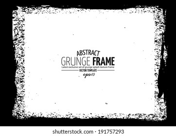 Grunge frame texture. vector template