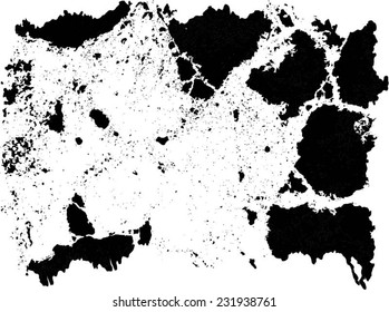 Grunge frame texture. vector template