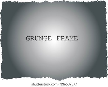 Grunge frame texture. vector template background
