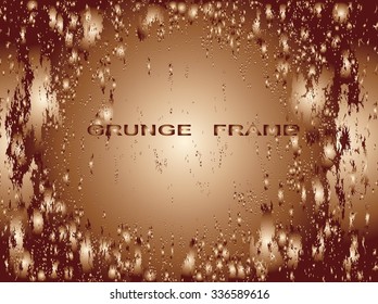Grunge frame texture. vector template background