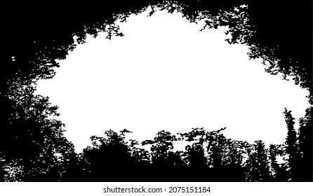 Grunge Frame. Urban Background Texture Vector. Dust Overlay. Distressed Grainy Grungy Framing Effect. Distressed Backdrop Vector Illustration. EPS 10.