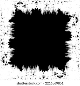 Grunge Frame. Urban Background Texture Vector. Dust Overlay. Distressed Grainy Grungy Framing Effect. Distressed Backdrop Vector Illustration. EPS 10.