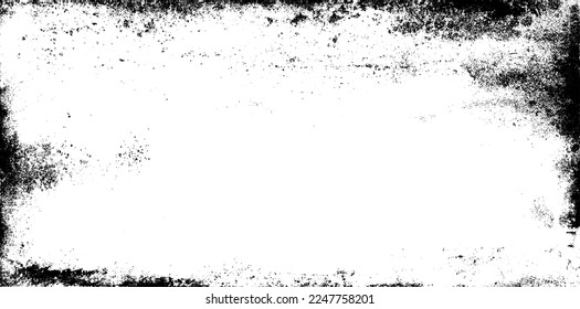 Marco gruñón. Vector de textura de fondo urbano. Superposición de polvo. Efecto De Framing Grave Grave Grave. Ilustración de vectores de fondo con problemas. EPS 10.