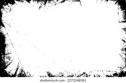 Marco gruñón. Vector de textura de fondo urbano. Superposición de polvo. Efecto De Framing Grave Grave Grave. Ilustración de vectores de fondo con problemas. EPS 10.