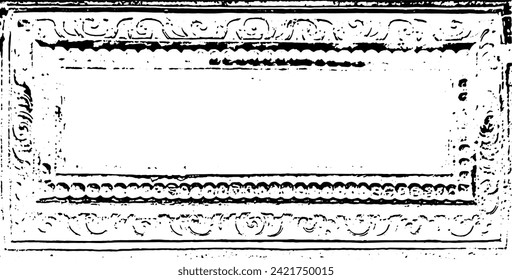 Grunge Frame. Urban Background Texture Vector. Dust Overlay. Distressed Grainy Grungy Framing Effect. Distressed Backdrop Vector Illustration. EPS 10.
