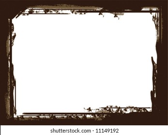 Grunge frame. Vector