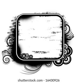 Grunge frame. Vector.