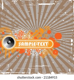 Grunge frame. Vector.