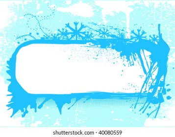 grunge frame vector