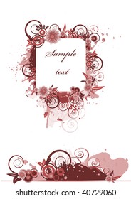 Grunge frame. Vector