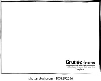 Grunge Frame. Vector Illustration.
