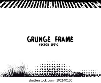 Grunge frame, Vector illustration