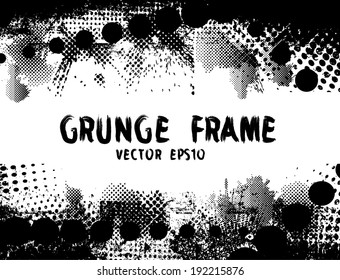Grunge frame, Vector illustration