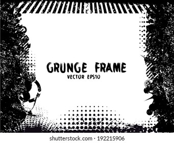 Grunge frame, Vector illustration