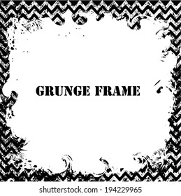 Grunge frame, Vector illustration