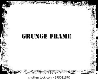 Grunge frame, Vector illustration