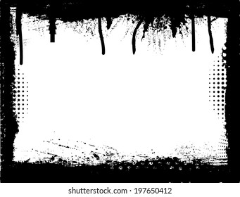 grunge frame. vector illustration. 