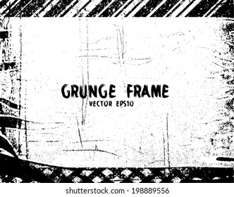 grunge frame. vector illustration. 