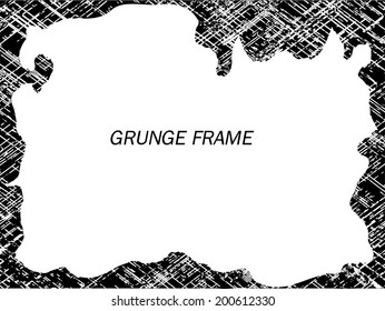 grunge frame. vector illustration. 