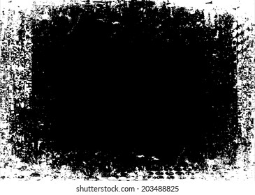 Grunge frame. Vector illustration.